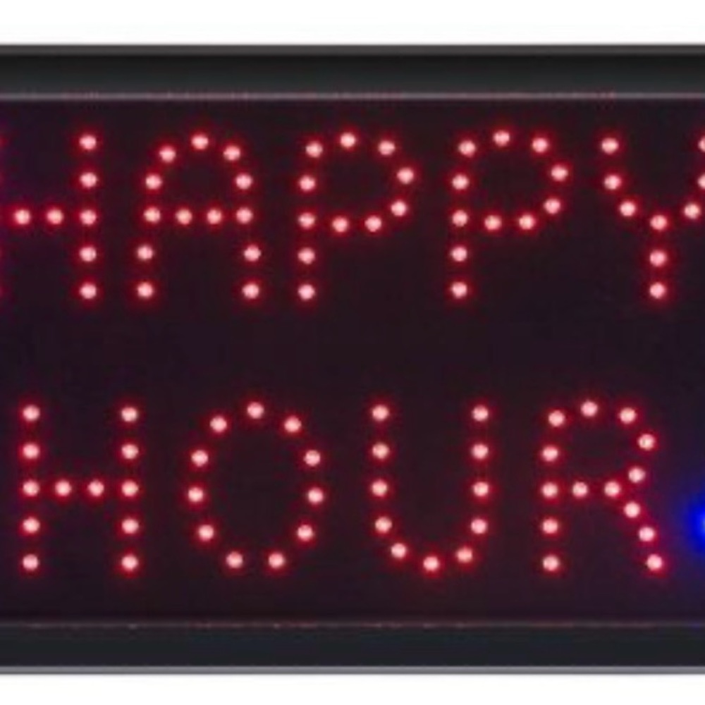 Happy hour LED sign